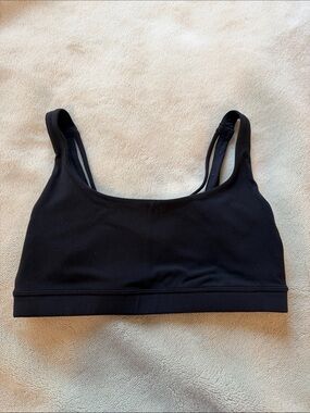 Athleta Black Seamless Scoop Neck Bralette - Women Intimates Gym Size Medium